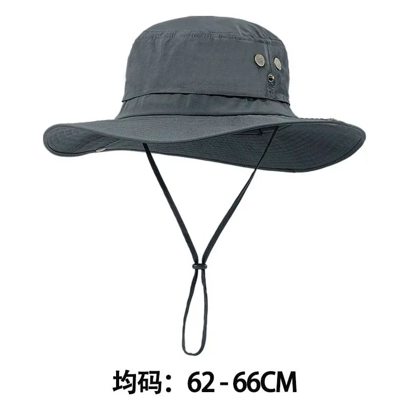 Foldable Wide Brim UV Protection Bucket Hat