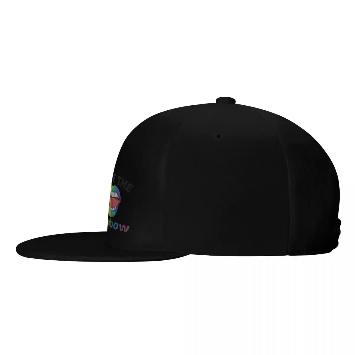 Rainbow Lips Pride Snapback Cap Hat