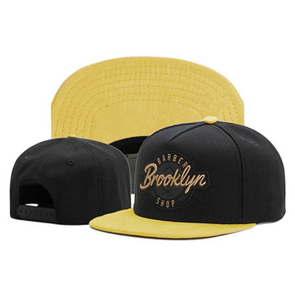 Luxury Flat Top Baseball Cap Adjustable Hip Hop Snapback
