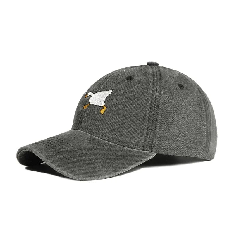 Goose Pattern Embroidered Urban Style Baseball Cap