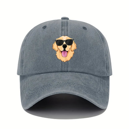 Fun Dog Print Casual Baseball Cap