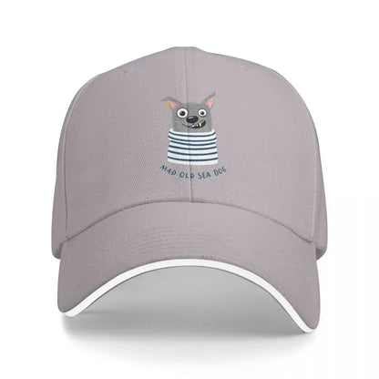 Cute Mad Old Sea Dog Baseball Cap