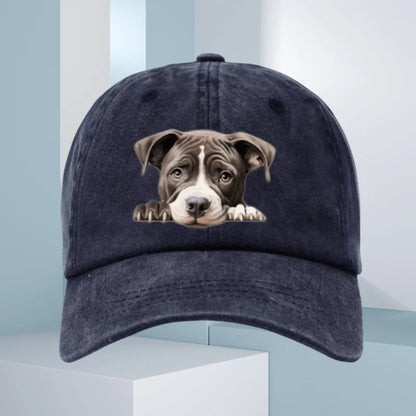 Cute Dog Print Vacation Baseball Cap