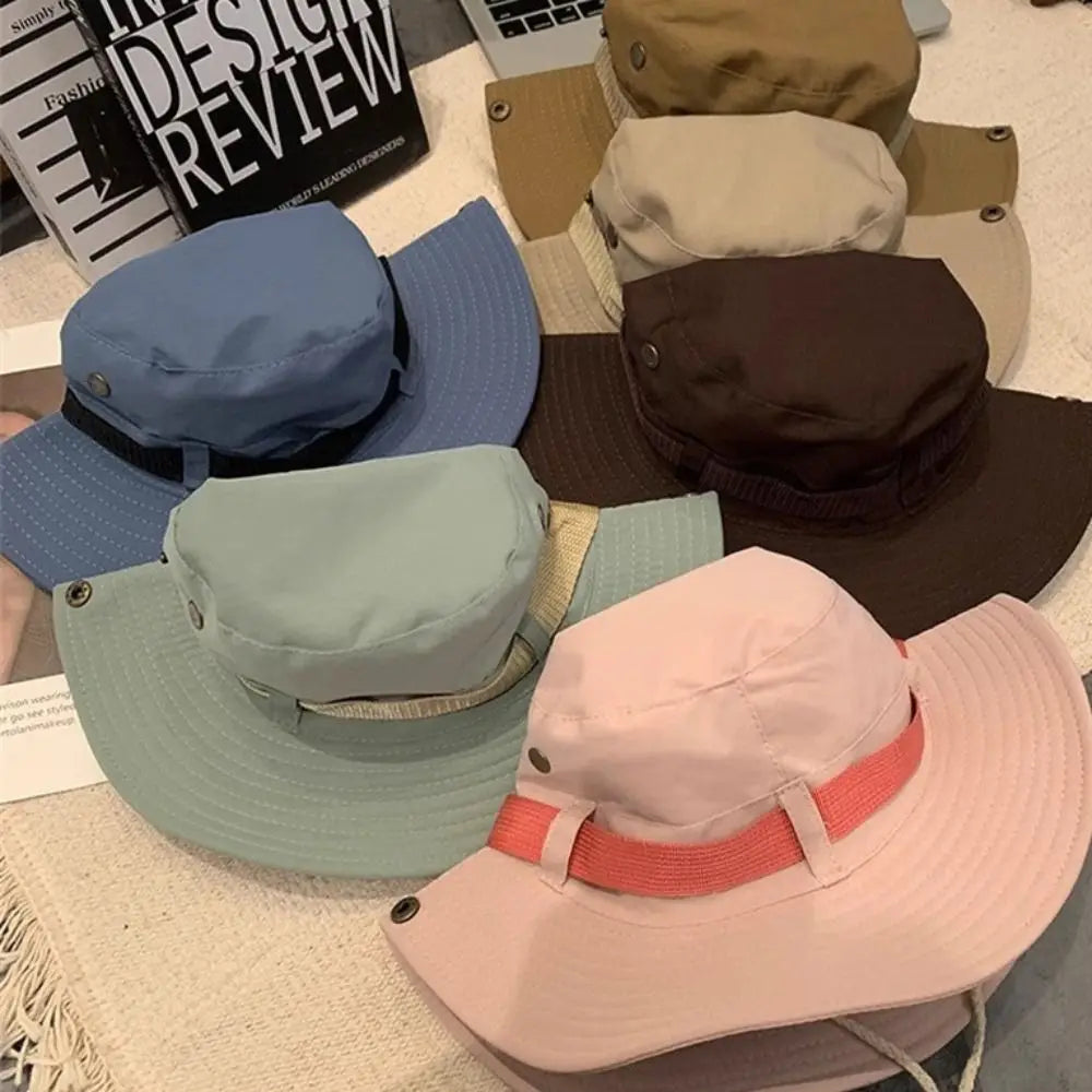 Quick Dry Adjustable Wide Brim Bucket Hat