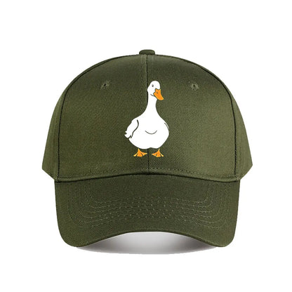Cute Cartoon Duck Vinyl Sticker Baseball Cap