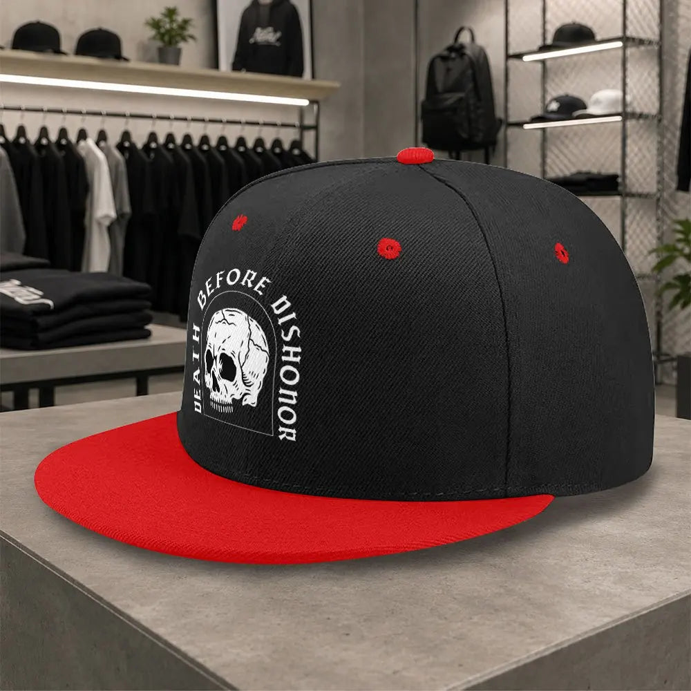 New Skull Unisex All Match Flat Brim Cap