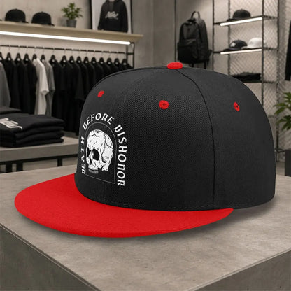 New Skull Unisex All Match Flat Brim Cap