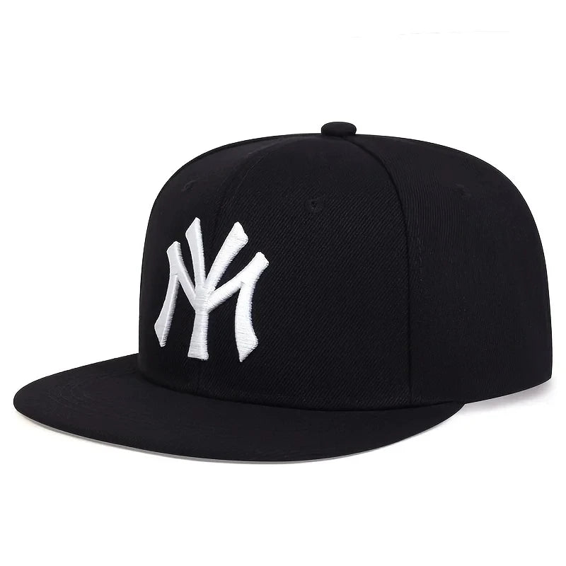 Unisex Letter Embroidered Adjustable Hip-Hop Trucker Snapback Cap