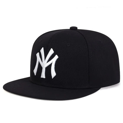 Unisex Letter Embroidered Adjustable Hip-Hop Trucker Snapback Cap