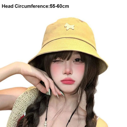 Foldable Pony Sunshade Bucket Hat