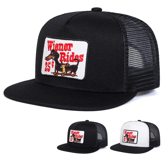 Shittles Embroidered Mesh Hip-Hop Snapback Cap