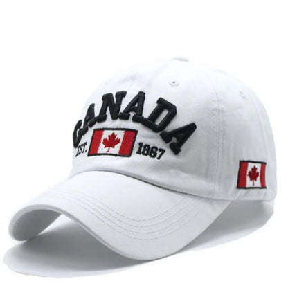 Adjustable Canada Maple Leaf Embroidered Baseball Hat For Men And Women Couples, Suitable For Outdoor Sports, Leisure, Sunshade