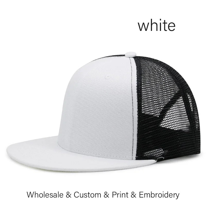 Custom Logo Embroidered Trucker Snapback Cap
