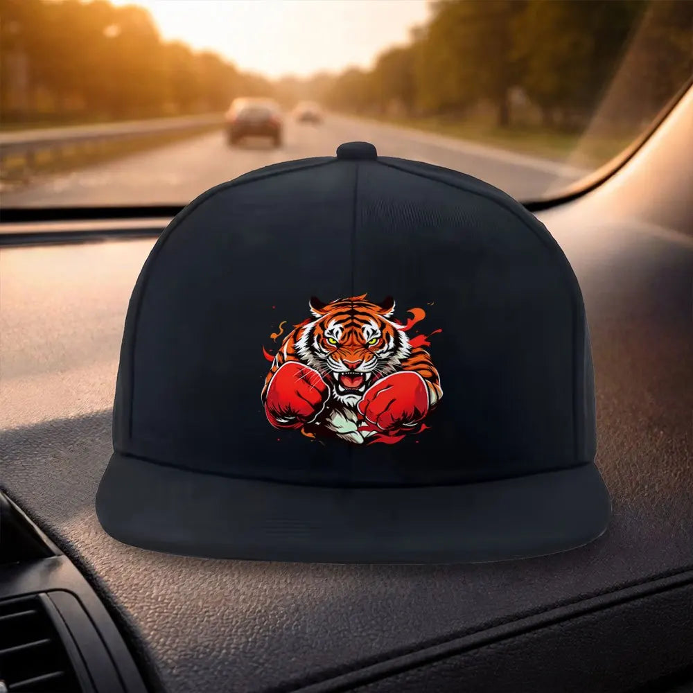 Boxing Tiger Graphic Snapback Cap Style