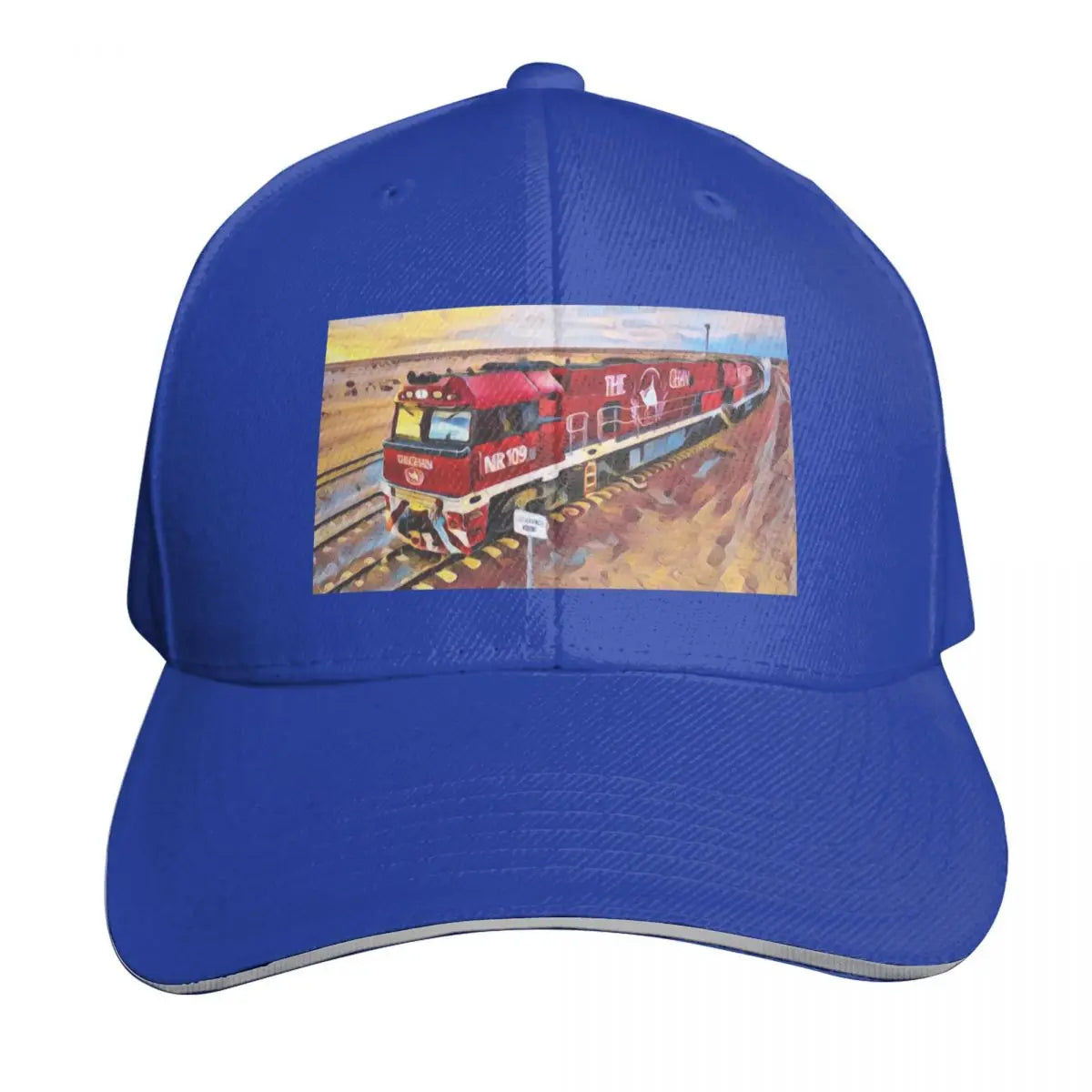 Ghan Train Australia Curved Brim Classic Baseball Cap