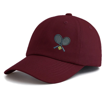 1pc Tennis Print Baseball Cap For Adults