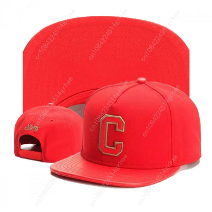C Letter Embroidered Knight Snapback Cap