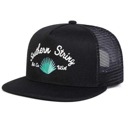 Unisex Embroidery Hip- Hop Net Hats Spring Summer Outdoor