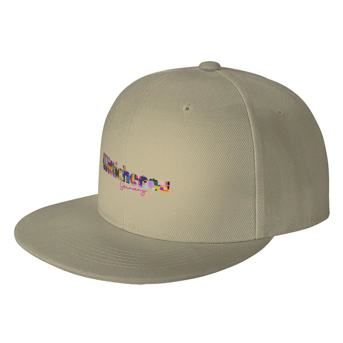 Wittichenau Germany Abstract City Typography Art Snapback Cap