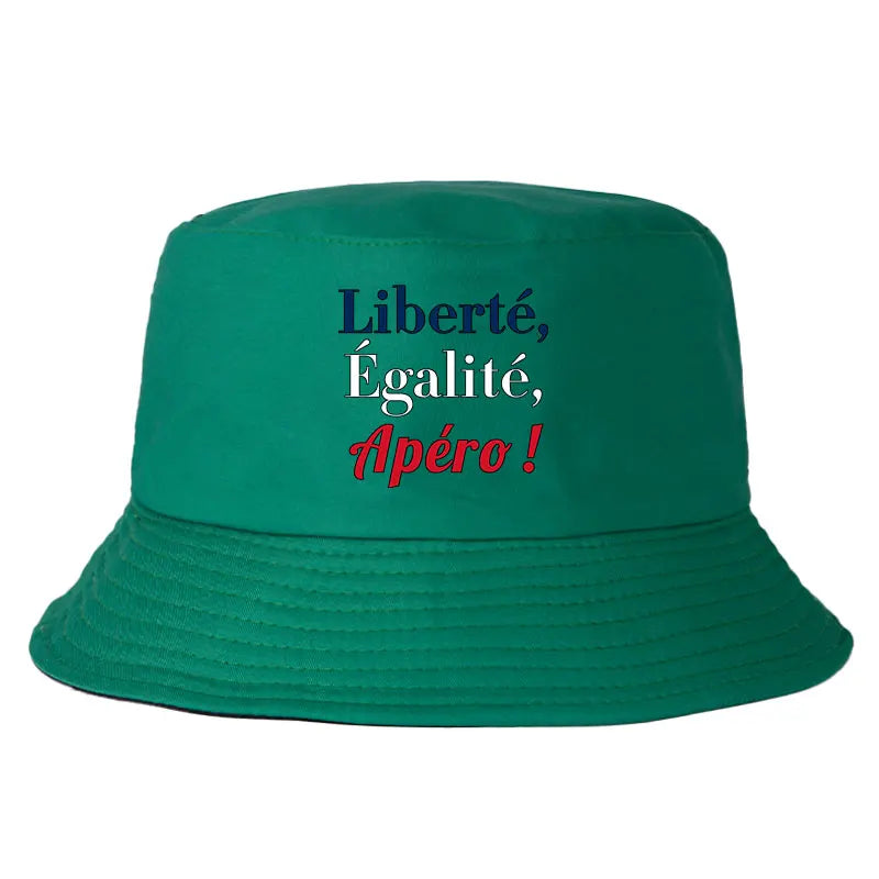 Liberté Égalité Apéro Reversible Bucket Hat Unisex