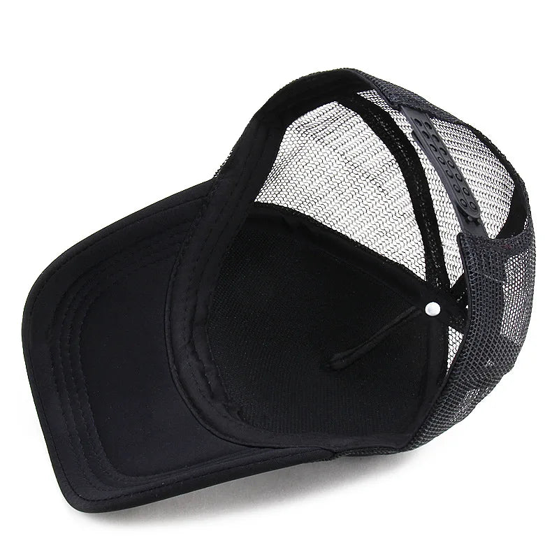 Unisex Cap Casual Plain Mesh Baseball Cap Adjustable Snapback Hats