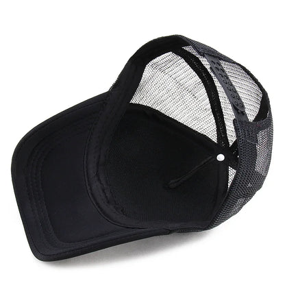 Unisex Cap Casual Plain Mesh Baseball Cap Adjustable Snapback Hats
