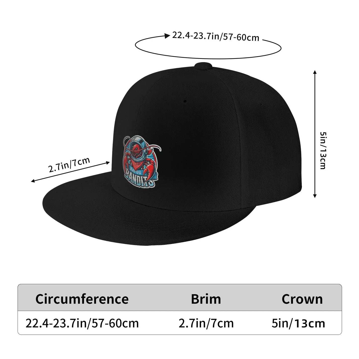 Bayou Bandits Graphic Snapback Cap