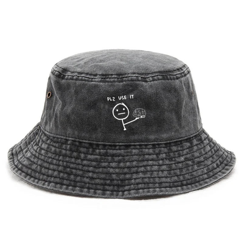 Customize Cotton Washed Bucket Hat Vintage Fishing Hat