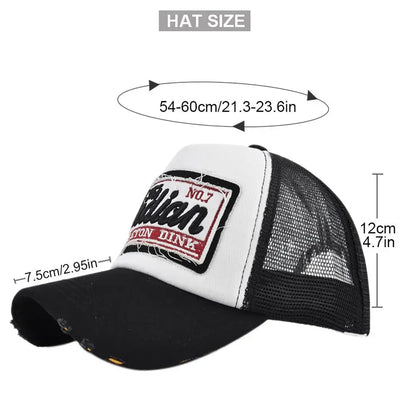Cotton Mesh Baseball Hat Hip Hop Style
