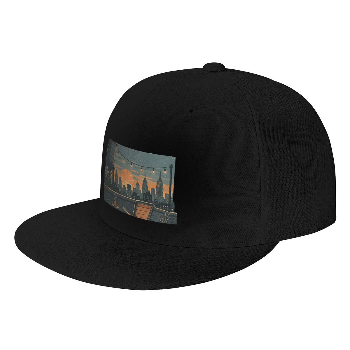 Rooftop Urban Evening Escape Snapback Cap