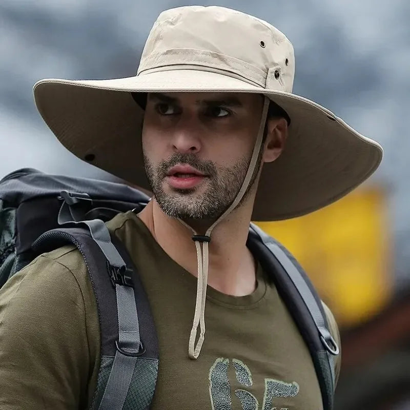 Breathable Mesh Anti-UV Outdoor Fishing Bucket Hat