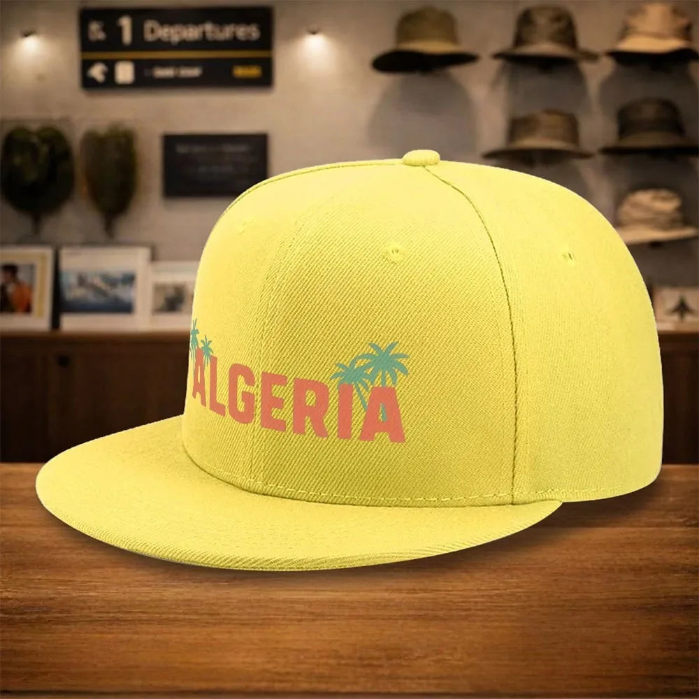 Algeria Palm Trees Snapback Cap