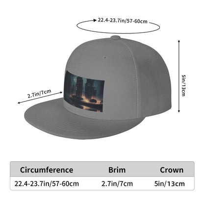 Night City Fashion Visor Snapback Cap