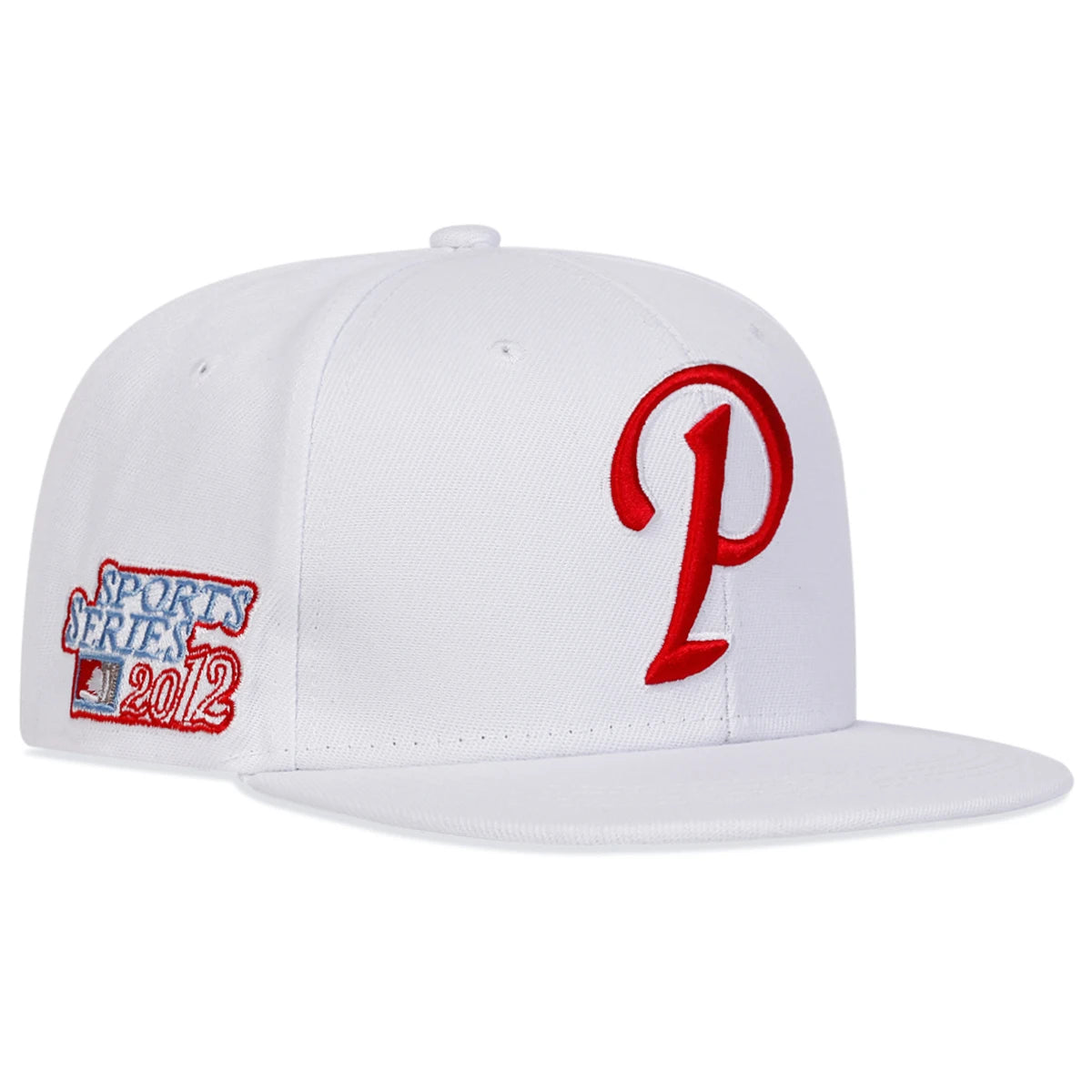 P Letter Embroidery Hip Hop Snapback Cap