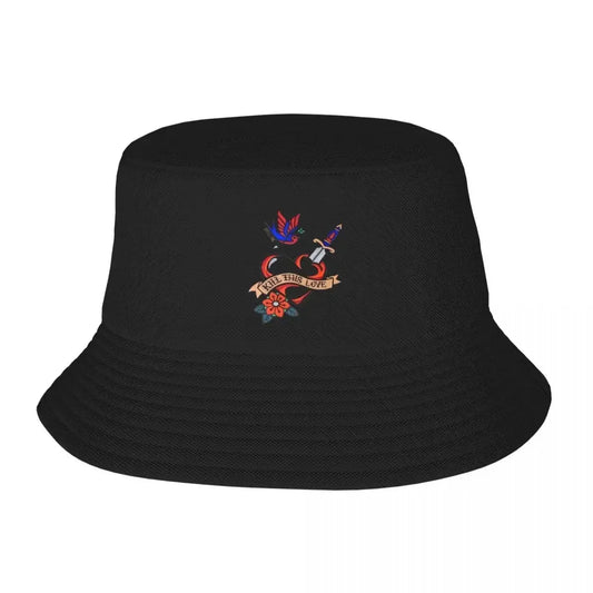 LOVE Letter Print Bucket Hat