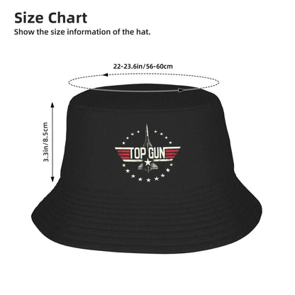 Top Gun Vintage Bucket Hat Summer