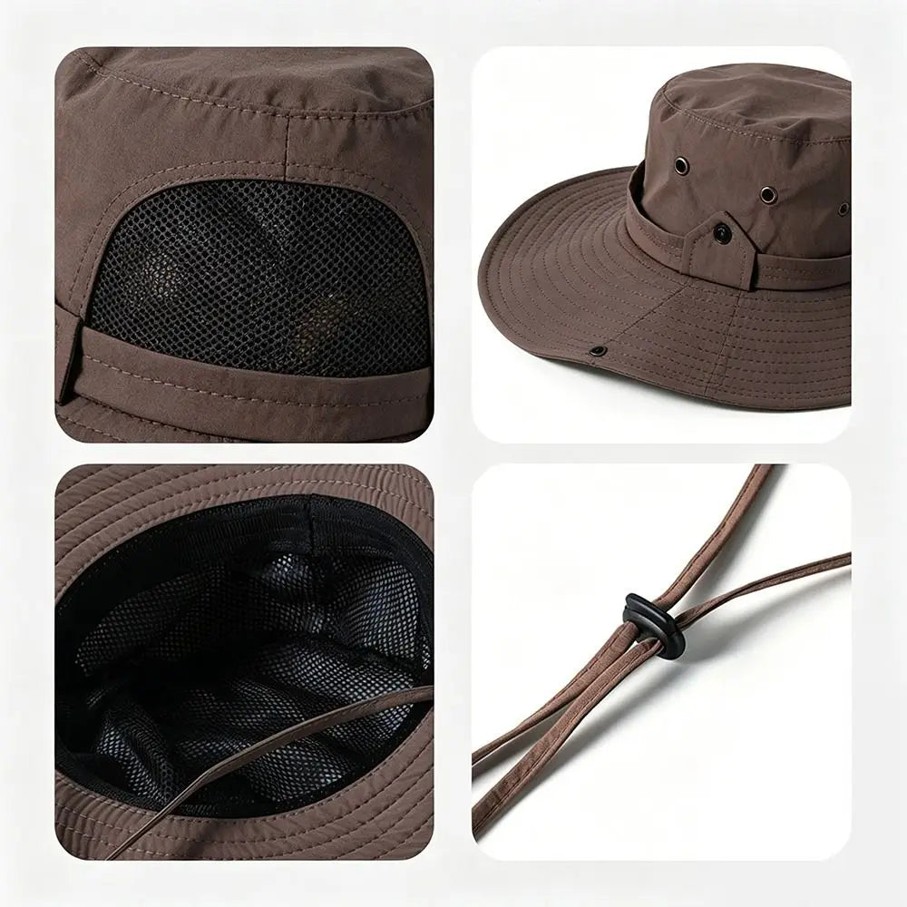 Portable Wide Brim UV Protection Summer Bucket Hat