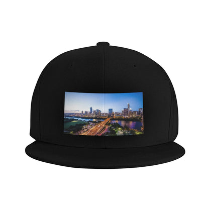 Austin Texas City Skyline Lights Snapback Cap