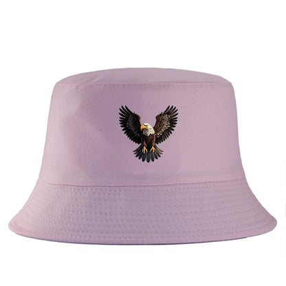 Eagle Print Cotton Bucket Hat