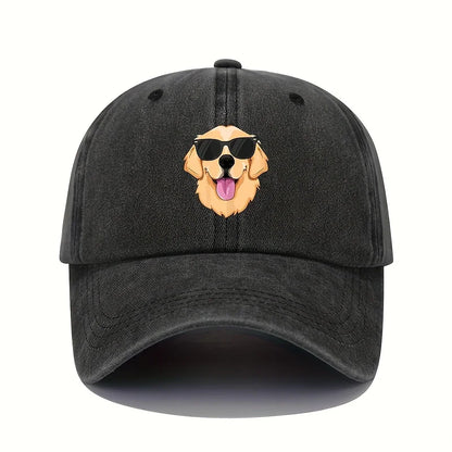 Fun Dog Print Casual Baseball Cap