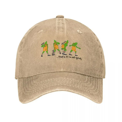I’m Not Going Retro Washed Denim Cowboy Baseball Cap