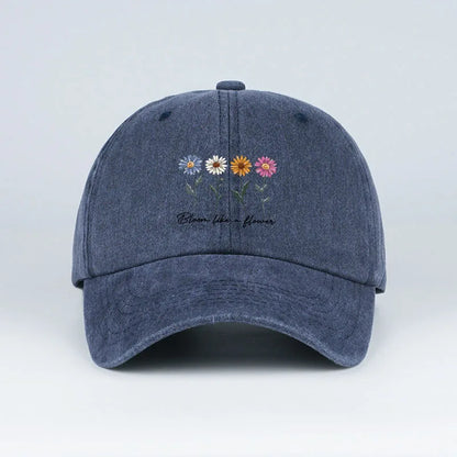 Vintage Daisy Bloom Baseball Cap