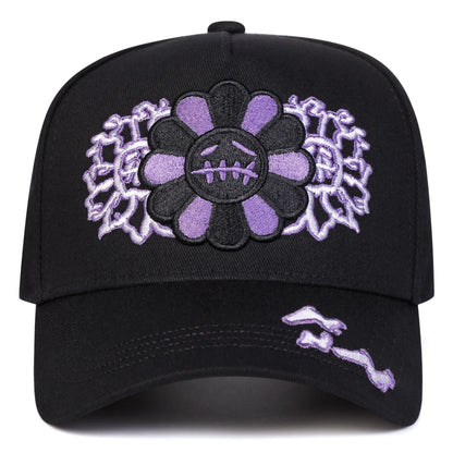 Sunflower Embroidery Casual Sports Baseball Cap