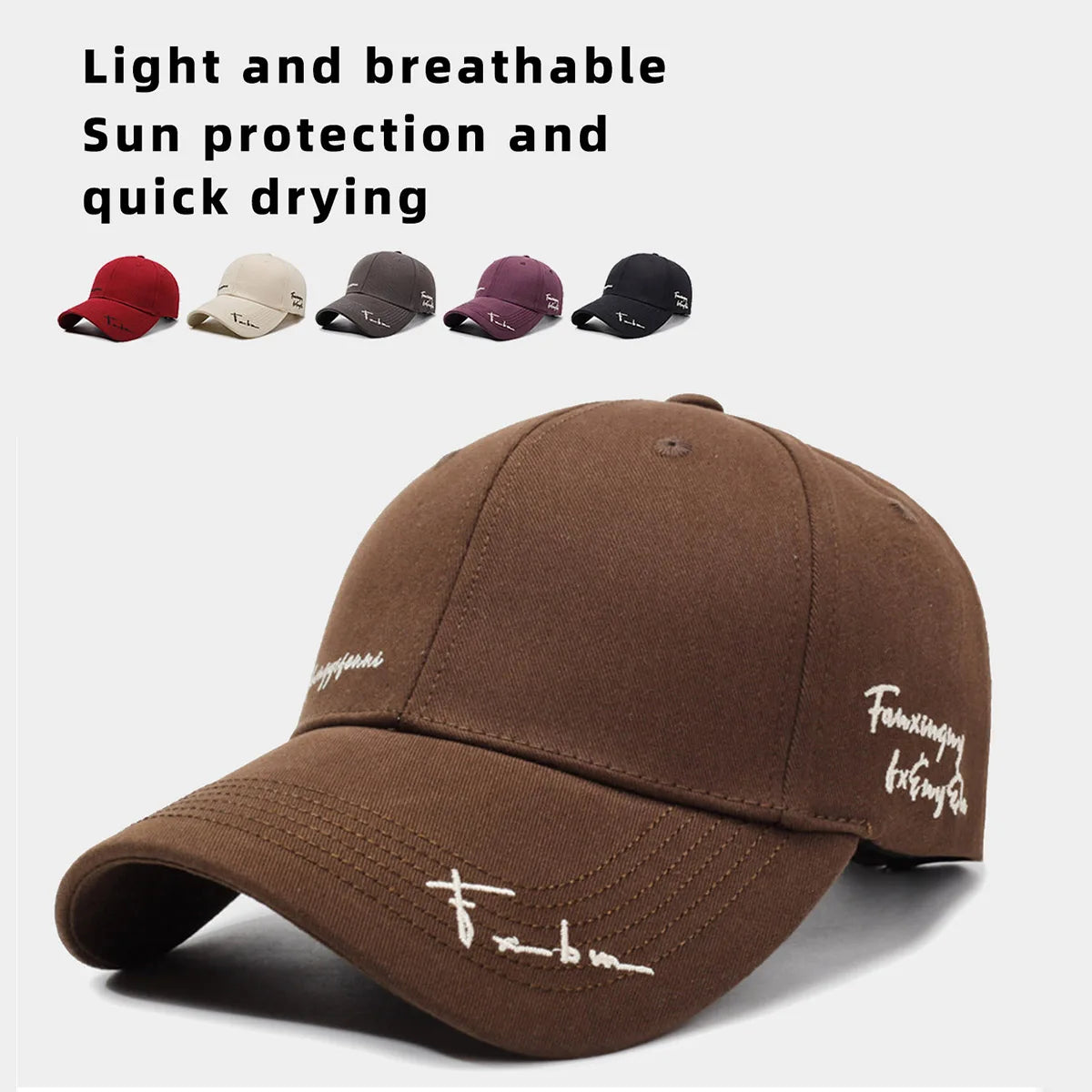 Deep Top Large Brim Baseball Cap For Women And Men