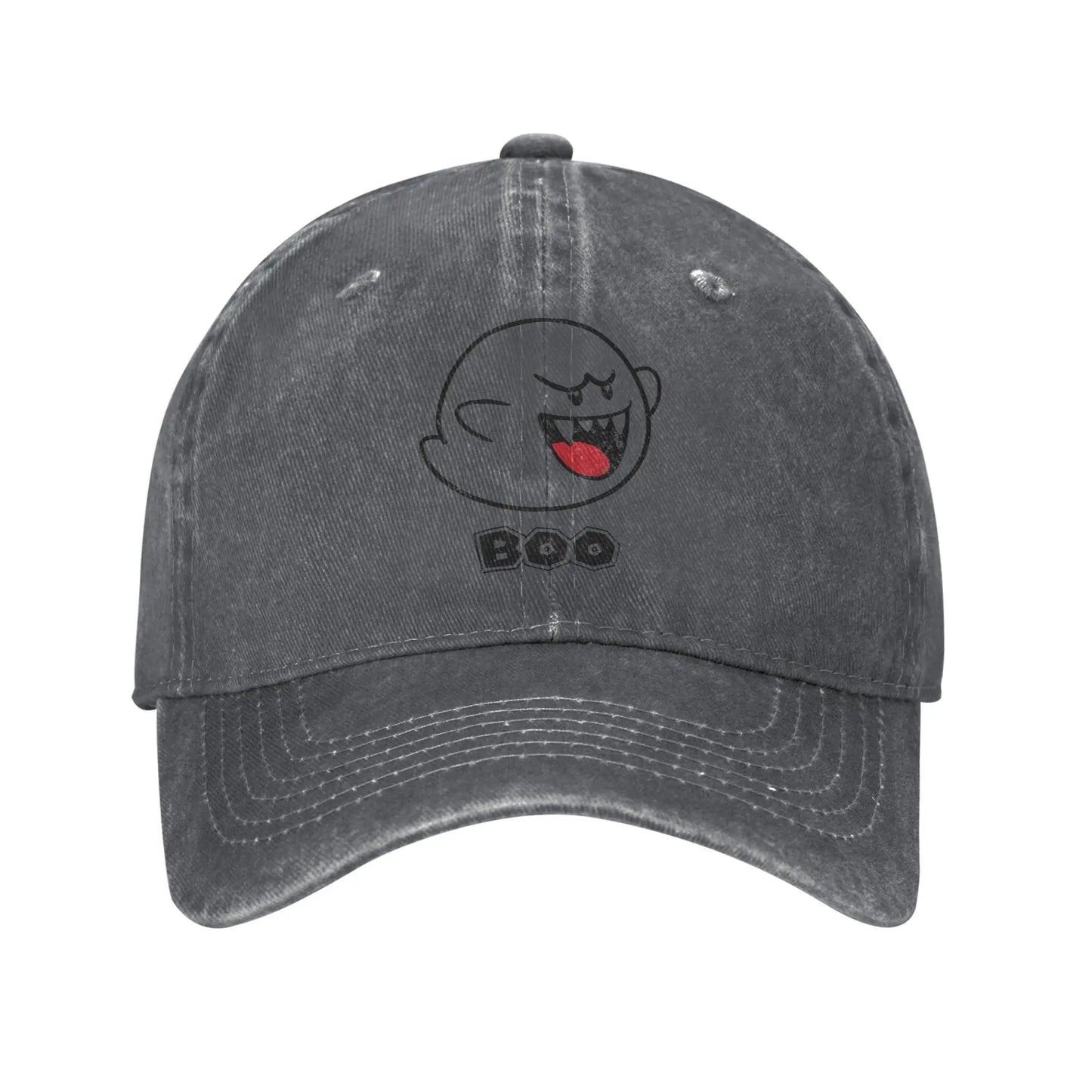 Boo Ghost Mario Distressed Baseball Cap
