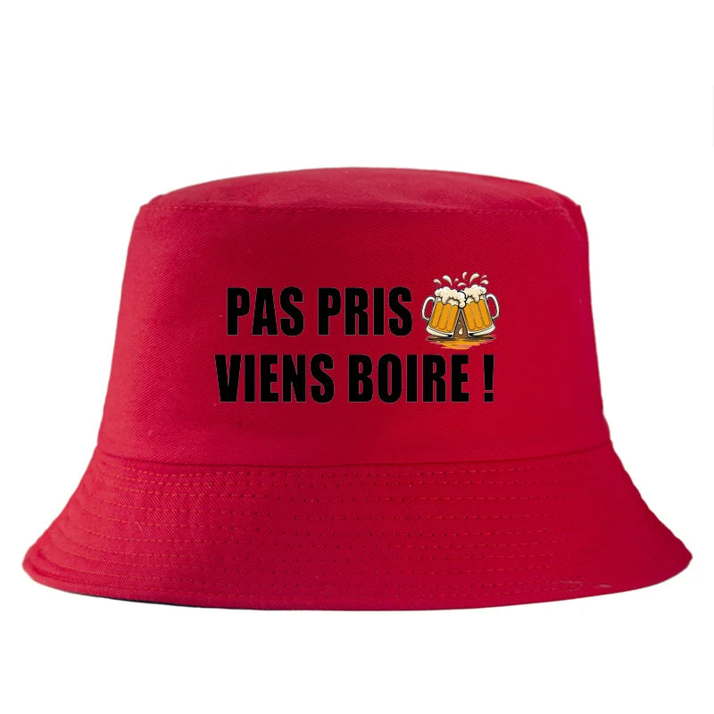 Funny Beer Pas Pris Viens Boire Bucket Hat