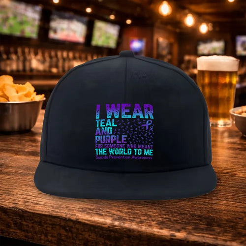 2026 Suicide Prevention Graphic Flat Brim Snapback Cap