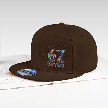 Laser Print 67 Snapback Cap