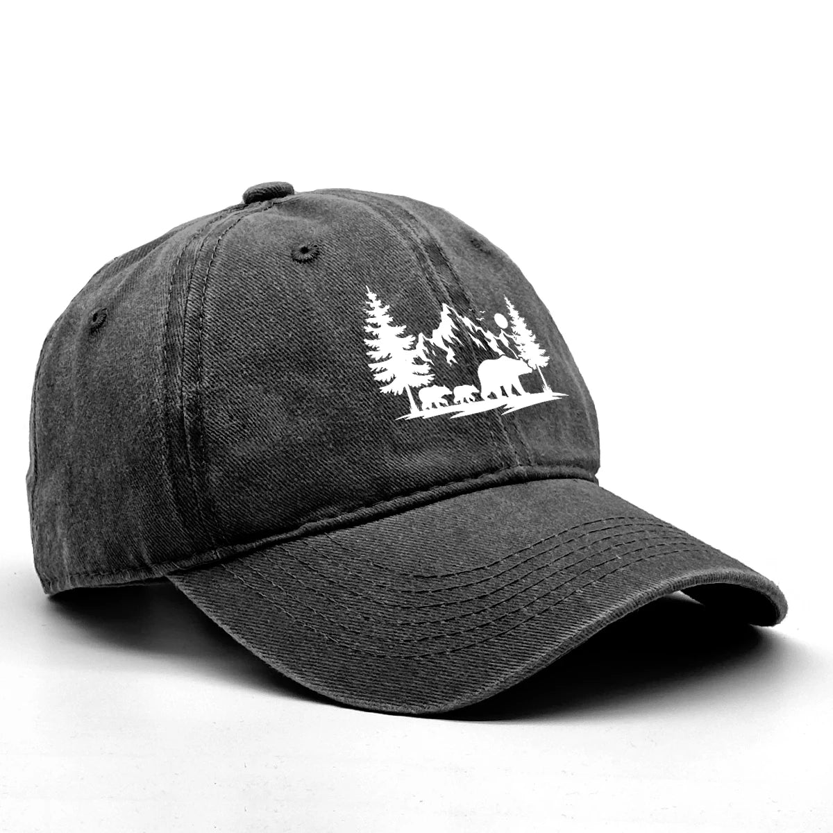 Forest Mountain Vintage Baseball Cap