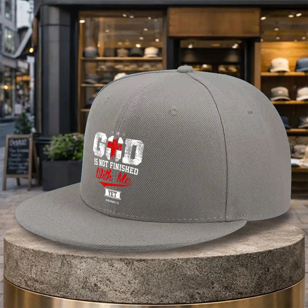 God Is Not Finished With Me Christian Snapback Cap